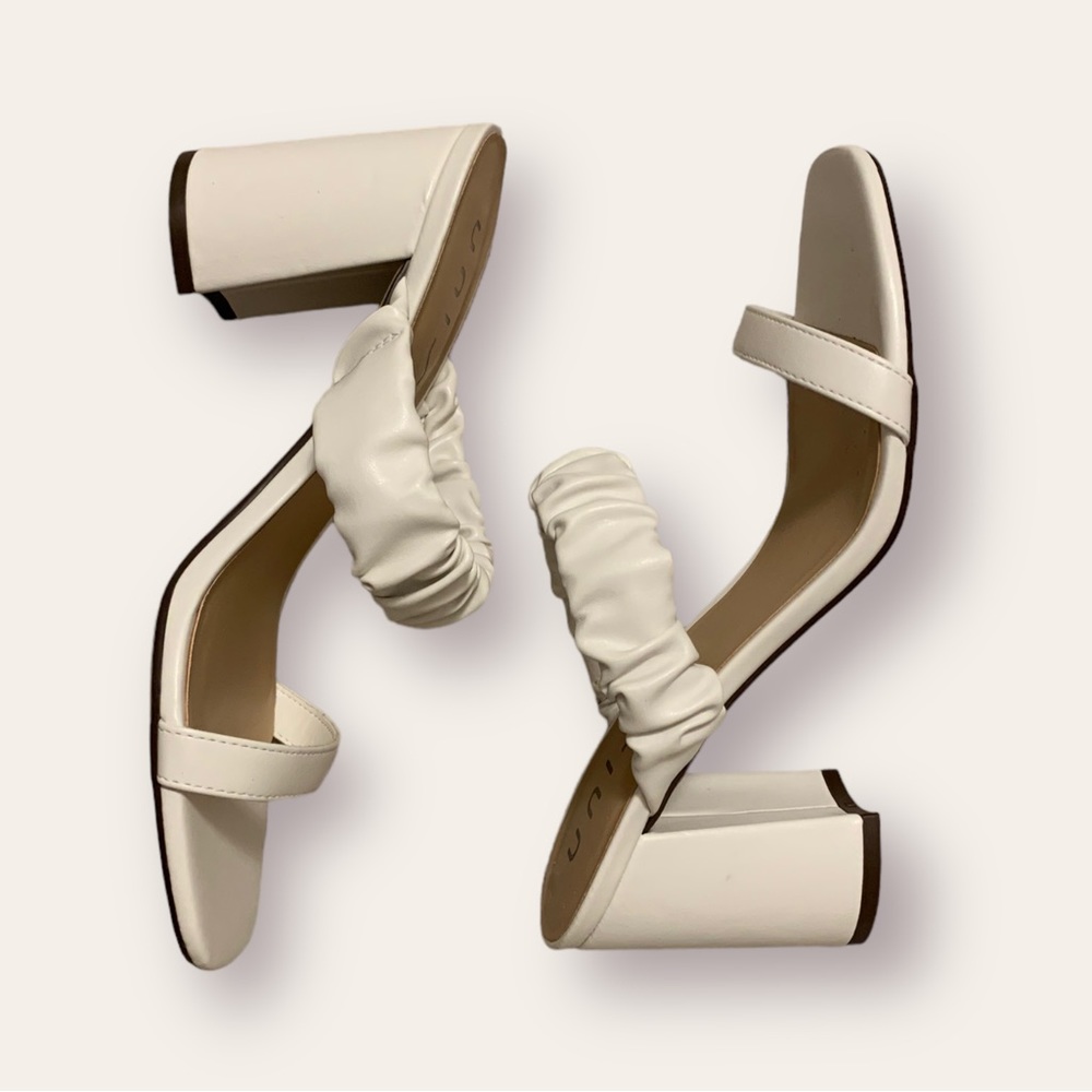 White strappy heels NWOT